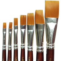 CAMLIN – SYNTHETIC GOLD, FLAT BRUSHES – SERIES 67 (7 Pcs / PKT)