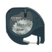 DYMO  TP 12mmX4M LT Metallic Silver(91208) – DYS0721730