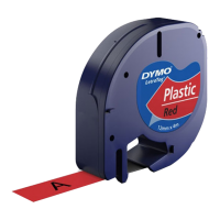 DYMO  TP 12mmX4M LT Plastic Red (91203) – DYS0721630