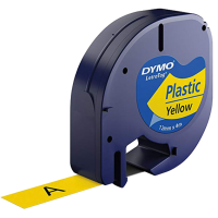 DYMO  TP 12mmX4MLT Plastic Yellow (91202) – DYS0721620