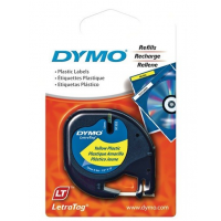 DYMO  TP 12mmX4MLT Plastic Yellow (91202) – DYS0721620
