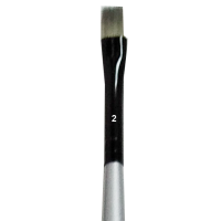 DYNASTY – BLACK SILVER BRUSH (FLAT) – NO 2