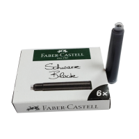 FABER CASTELL – INK CARTRIDGES (6 PCS) BLACK – 18 55 07