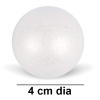 LIBRA – THERMOCOL BALL (WHITE) – 4cm Dia