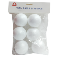 LIBRA – THERMOCOL BALL (WHITE) – 6cm Dia