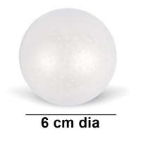 LIBRA – THERMOCOL BALL (WHITE) – 6cm Dia