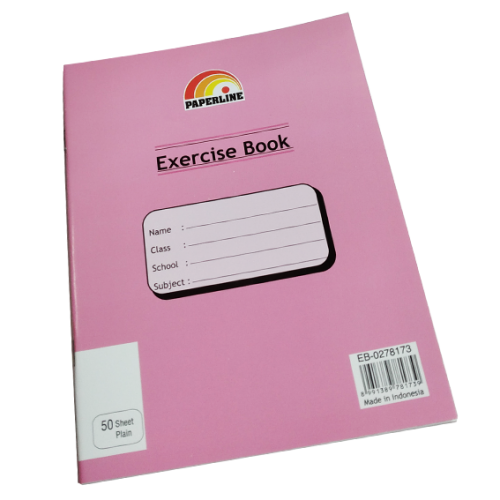 PAPERLINE - PLAIN EXERCISE NOTE BOOK - A5 (100 Pages)