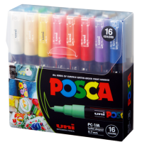 UNI POSCA – PC 1M – 16 Colors