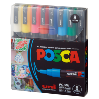 UNI POSCA – PC 3M – 8 Colors