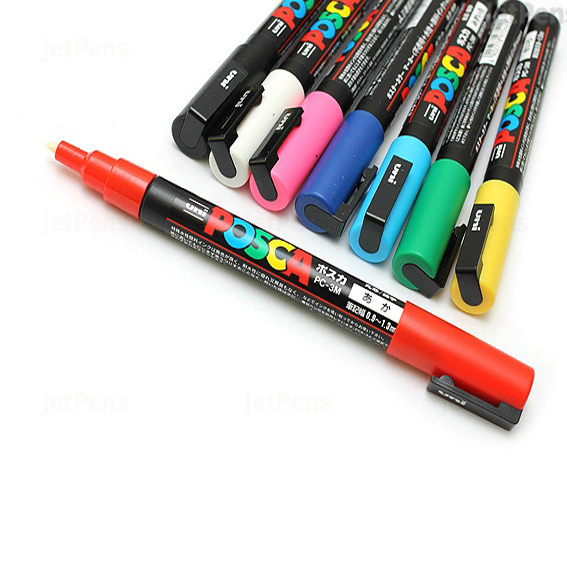 Shop for Posca acrylic paint pens - Creative Crafts Dubai