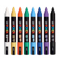 UNI POSCA – PC 5M – 8 Colors