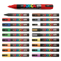 UNI POSCA – PC 5M – 16 Colors