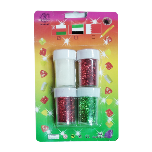 SADAF - GLITTER POWDERS - 4 IN 1 PACK