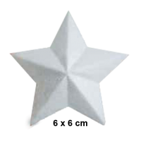 SADAF – THERMOCOL STAR SHAPE – 6 x 6cm