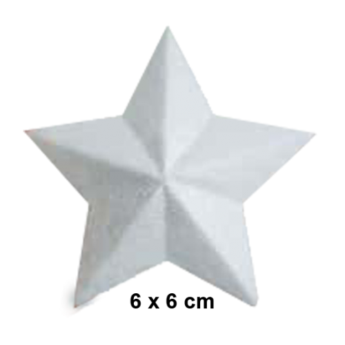 SADAF - THERMOCOL STAR SHAPE - 6 x 6cm - Image 2
