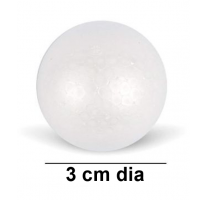 SADAF – THERMOCOL BALLS (WHITE) – 3cm Dia