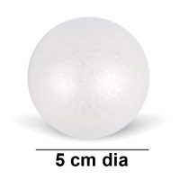 SADAF – THERMOCOL BALL (WHITE) – 5cm Dia