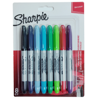 SHARPIE – FINE & ULTRA FINE (TWIN) MARKER – 8 Colors