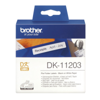 BROTHER –  FILE FOLDER LABELS – BLACK ON WHITE (DK 11203)