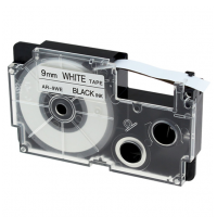 CASIO – TAPE CARTRIDGE (9mm) – BLACK ON WHITE (XR 9WE1)