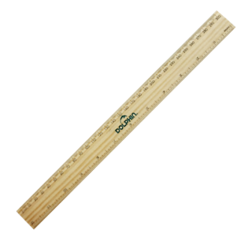 DOLPHIN - WOODEN RULER (30cm) - XG010 30CM - Image 2