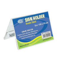 FIS – SIGN HOLDER (TENT SHAPE) – 100 x 70mm (FSNA100X70)