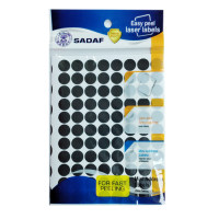 SADAF – COLOR LABEL STICKER – BLACK (10mm BK)