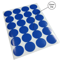 SADAF – COLOR LABEL STICKER – BLUE (22mm BL)