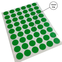 SADAF – COLOR LABEL STICKER – GREEN (14mm GR)