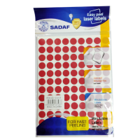 SADAF – COLOR LABEL STICKER – RED (10mm R)