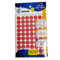 SADAF – COLOR LABEL STICKER – RED (12mm R)