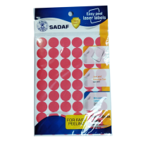 SADAF – COLOR LABEL STICKER – RED (14mm R)