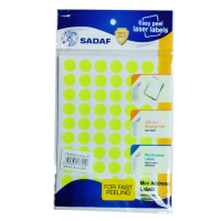 SADAF – COLOR LABEL STICKER – YELLOW (12mm Y)