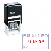 SHINY – STAMP – EAMILED WITH DATE (S-410)
