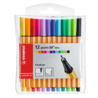 STABILO – FINELINER mini (12 Colors) – 88/12