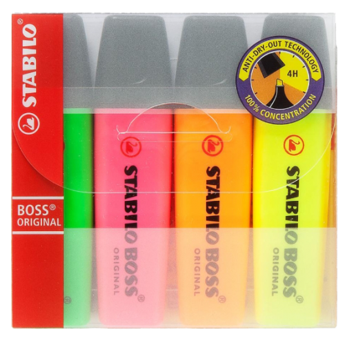 STABILO - HIGHLIGHTER (4 Colors) - 70/4