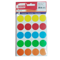 TANEX – COLOR LABEL STICKER – MIX COLORS (25mm)