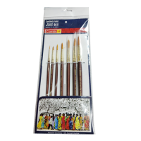 CAMLIN – SYNTHETIC GOLD, ROUND BRUSHES – SERIES 66 (7 Pcs / PKT)