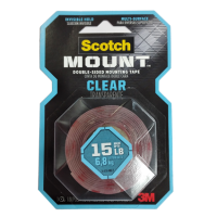 SCOTCH – MOUNT DOUBLE SIDE TAPE (CLEAR) – 15LB