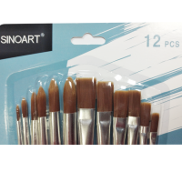 SINOART – SYNTHETIC BRUSH SET (12 PCS)