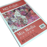 NAVNEET – HQ FineStroke MIX MEDIA PAD – A3 (30 Sheets) – 160gsm THICKER PAPER