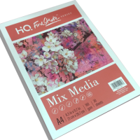 NAVNEET – HQ FineStroke MIX MEDIA PAD – A4 (30 Sheets) – 160gsm THICKER PAPER