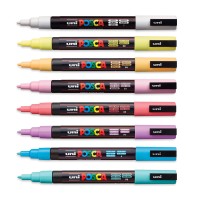 UNI POSCA – PC 3M – SOFT COLORS (8 Colors)